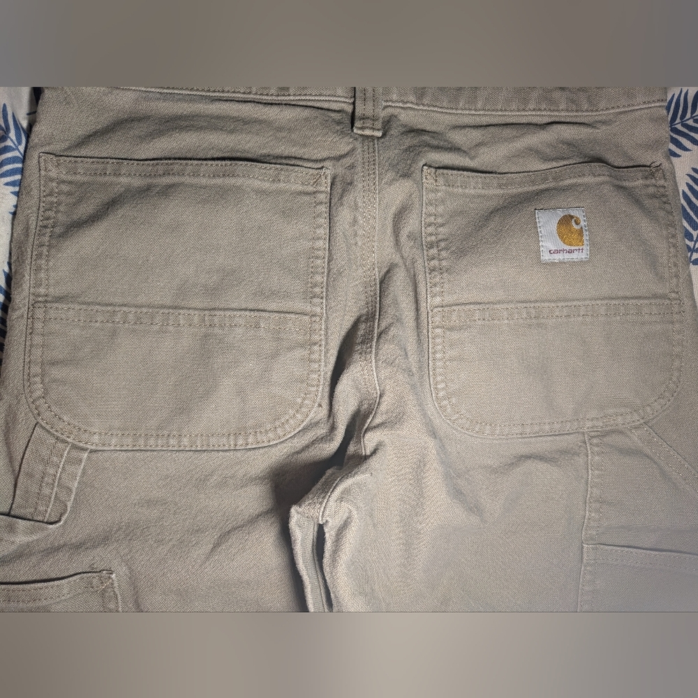 Carhartt Beige Work Pants Size 30x30 - Picture 10 of 11